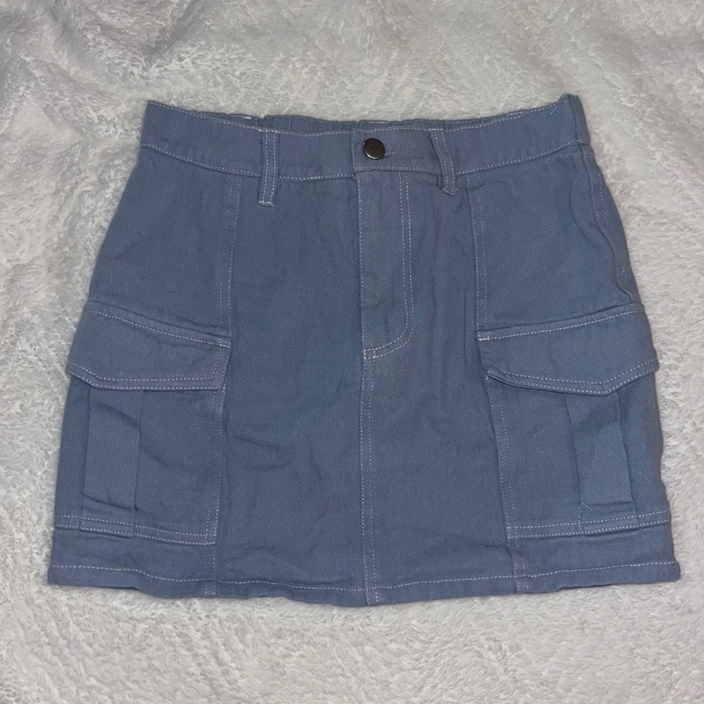 Size S, FULL TILT brand, light blue, %100 cotton denim skirt, never worn.